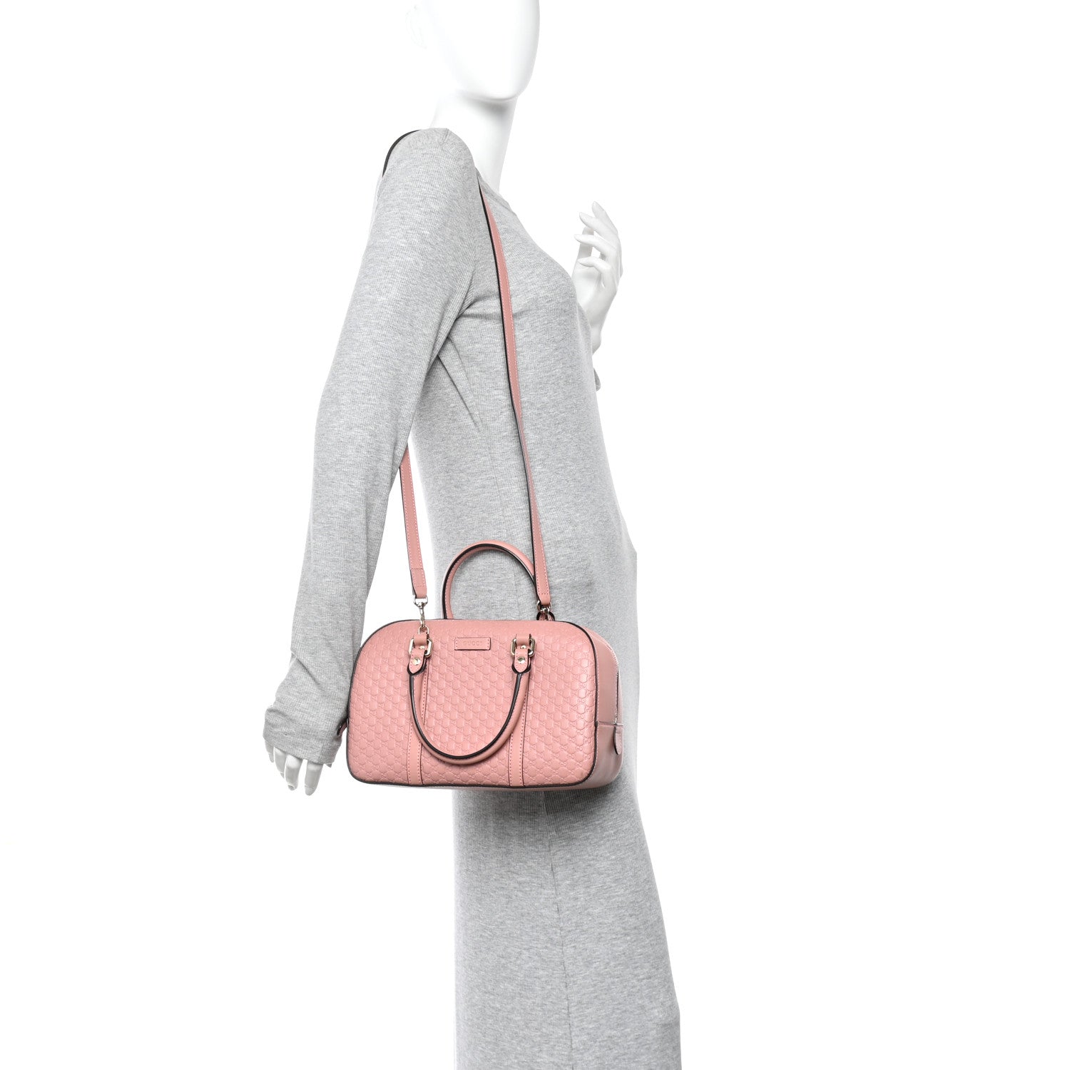 Gucci Soft Microguccissima Medium Crossbody Bag Soft Pink 2 of 10