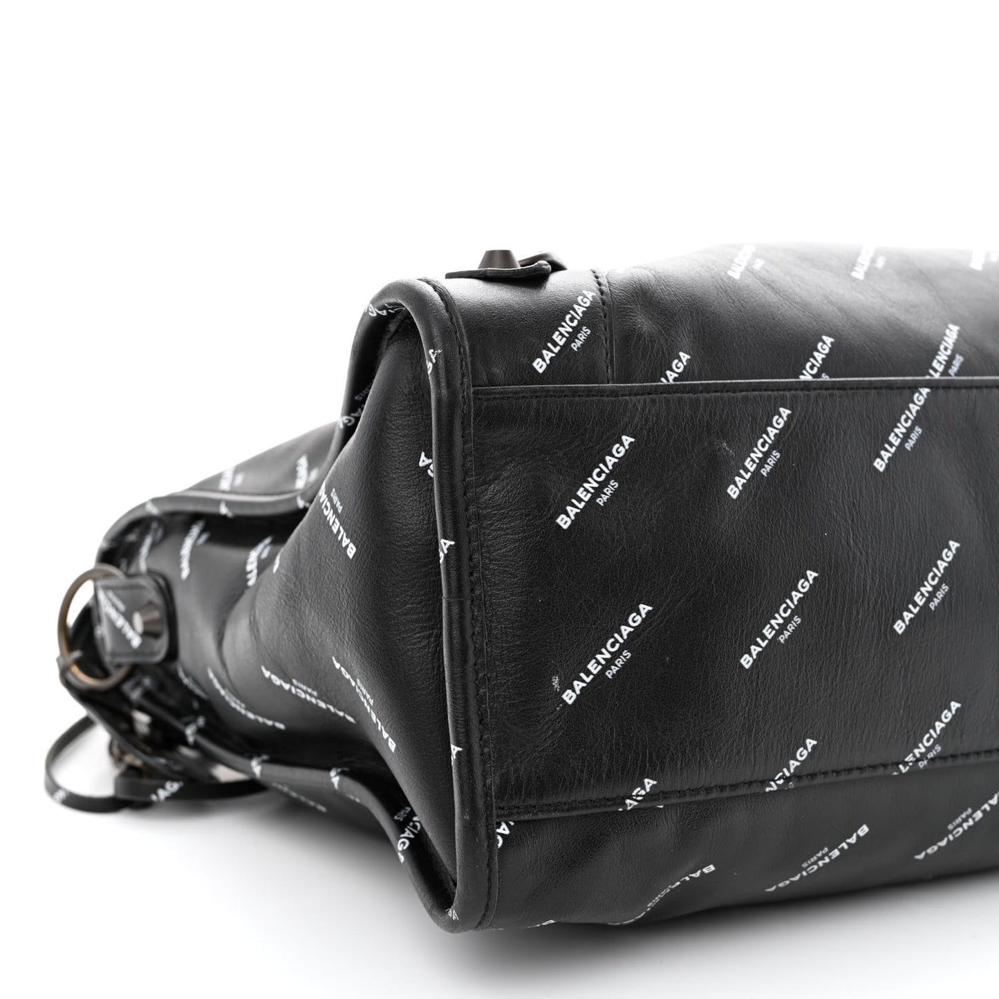 Veau Allover Logo Classic Hardware City Black White