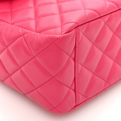 Chanel Caviar Quilted XXL Travel Flap Bag Dark Pink 9 of 10