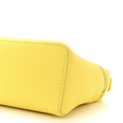 Loro Piana LORO PIANA Grained Calfskin L19 Extra Pocket Pouch Yellow 9 of 10