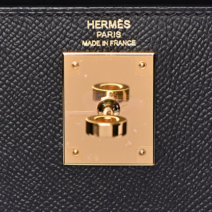 Hermes Epsom Kelly Sellier 28 Black 8 of 42