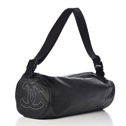 Chanel Rubber Nylon Sport Duffle Black 3 of 14