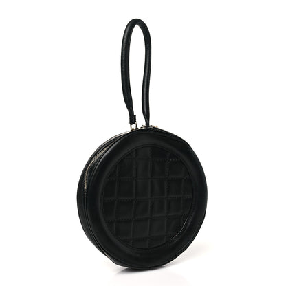 Chanel Lambskin Square Quilted Round Shoulder Bag Black 3 of 11