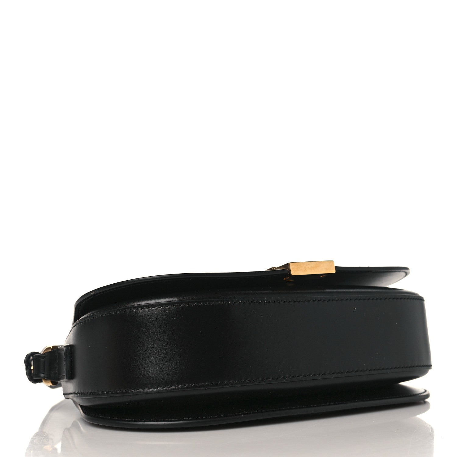 Versace Calfskin Medium Greca Goddess Shoulder Bag Black 4 of 8