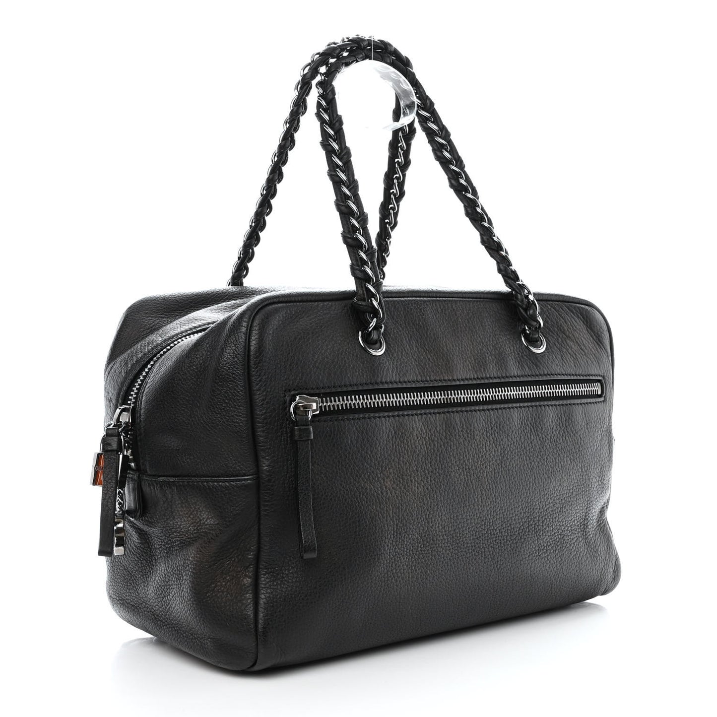 Deerskin Luxe Ligne Large Bowler Black
