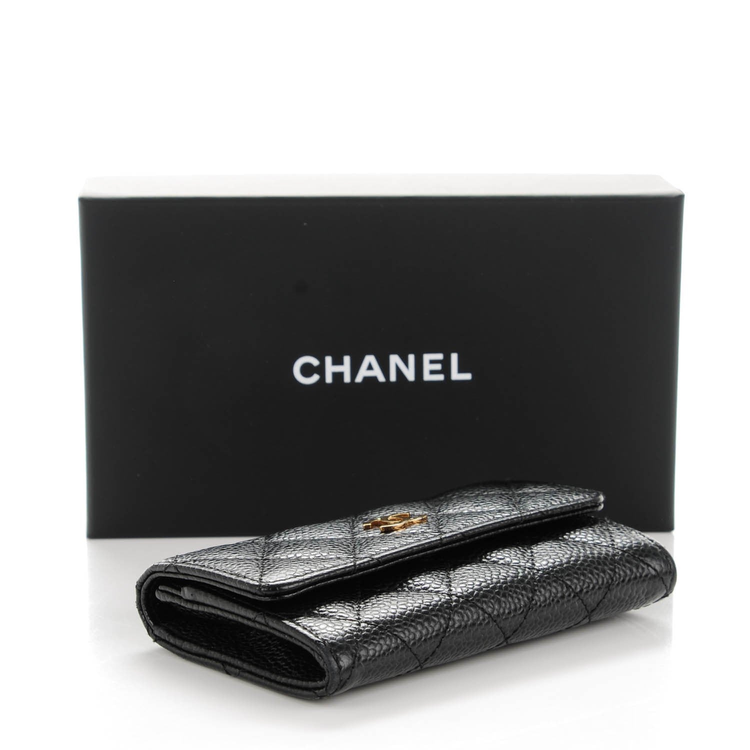 Chanel Caviar Quilted Flap Card Holder Black 4 of 8