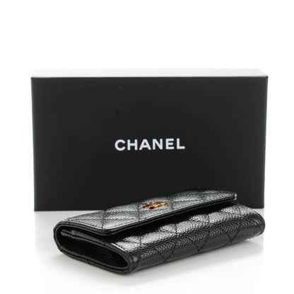 Chanel Caviar Quilted Flap Card Holder Black 4 of 8
