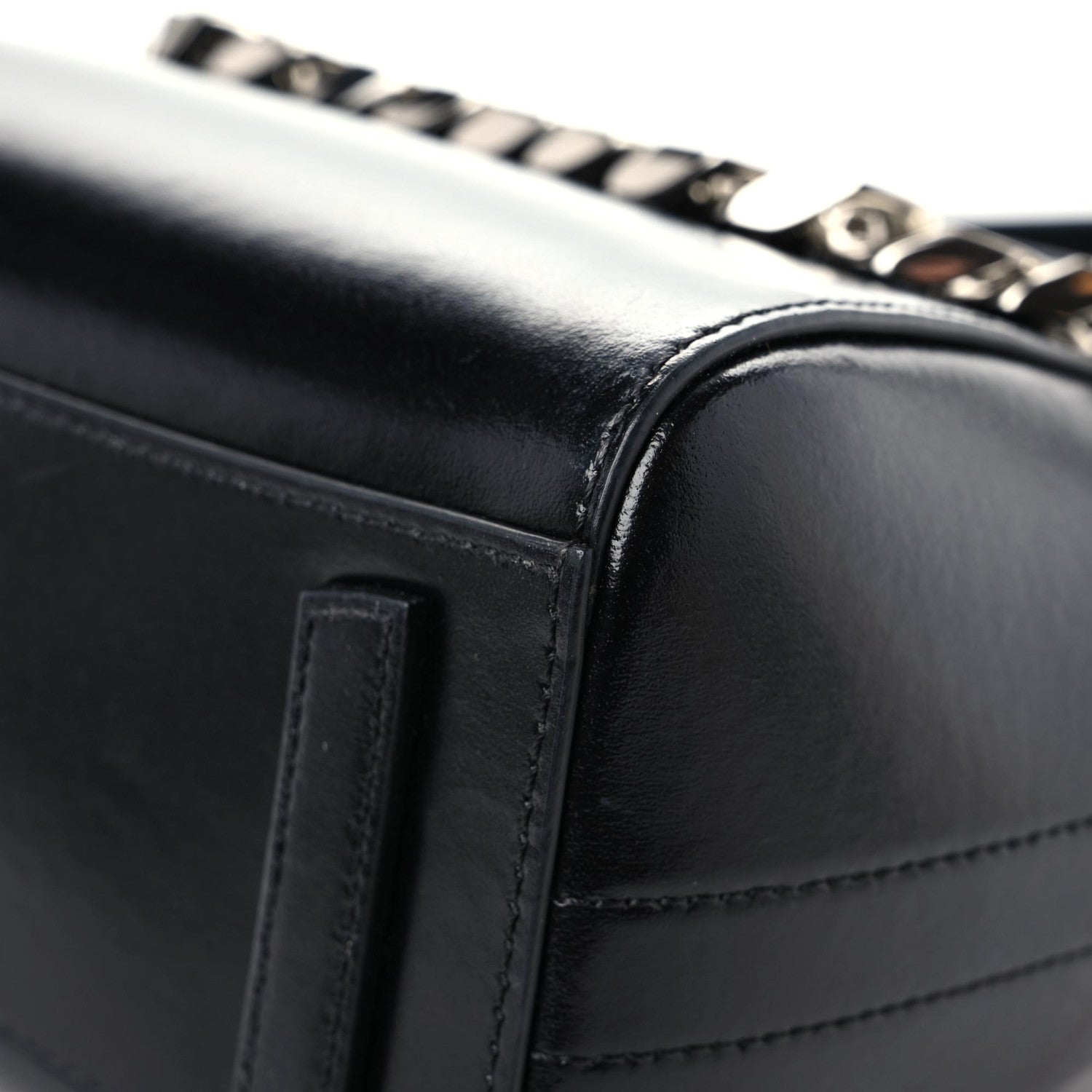 Givenchy Shiny Lord Calfskin Mini Antigona With Chain Black 6 of 18