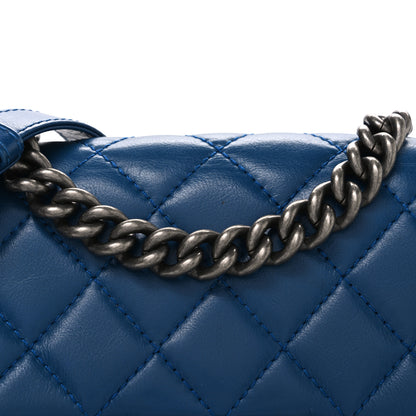 Chanel Calfskin Quilted Medium Rock My Shoulder Flap Blue 8 of 11