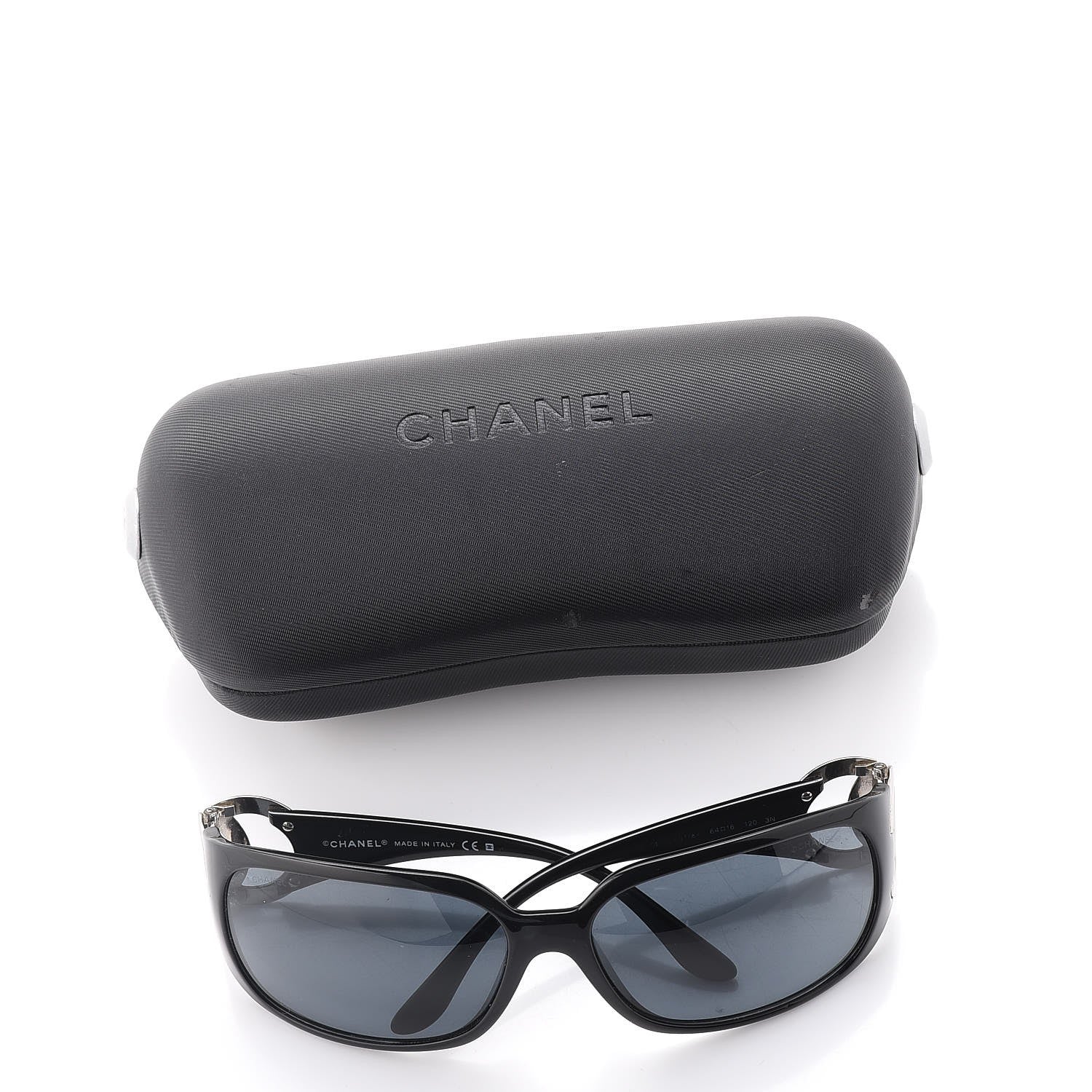 Chanel CC Sunglasses 6014 Black 8 of 8