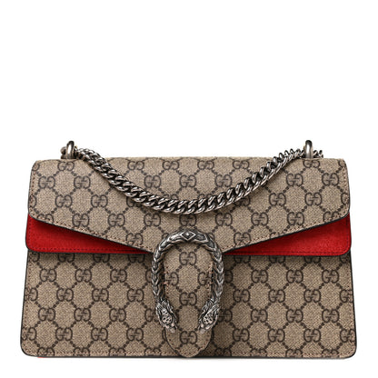 Gucci GG Supreme Monogram Small Dionysus Shoulder Bag Red 1 of 11