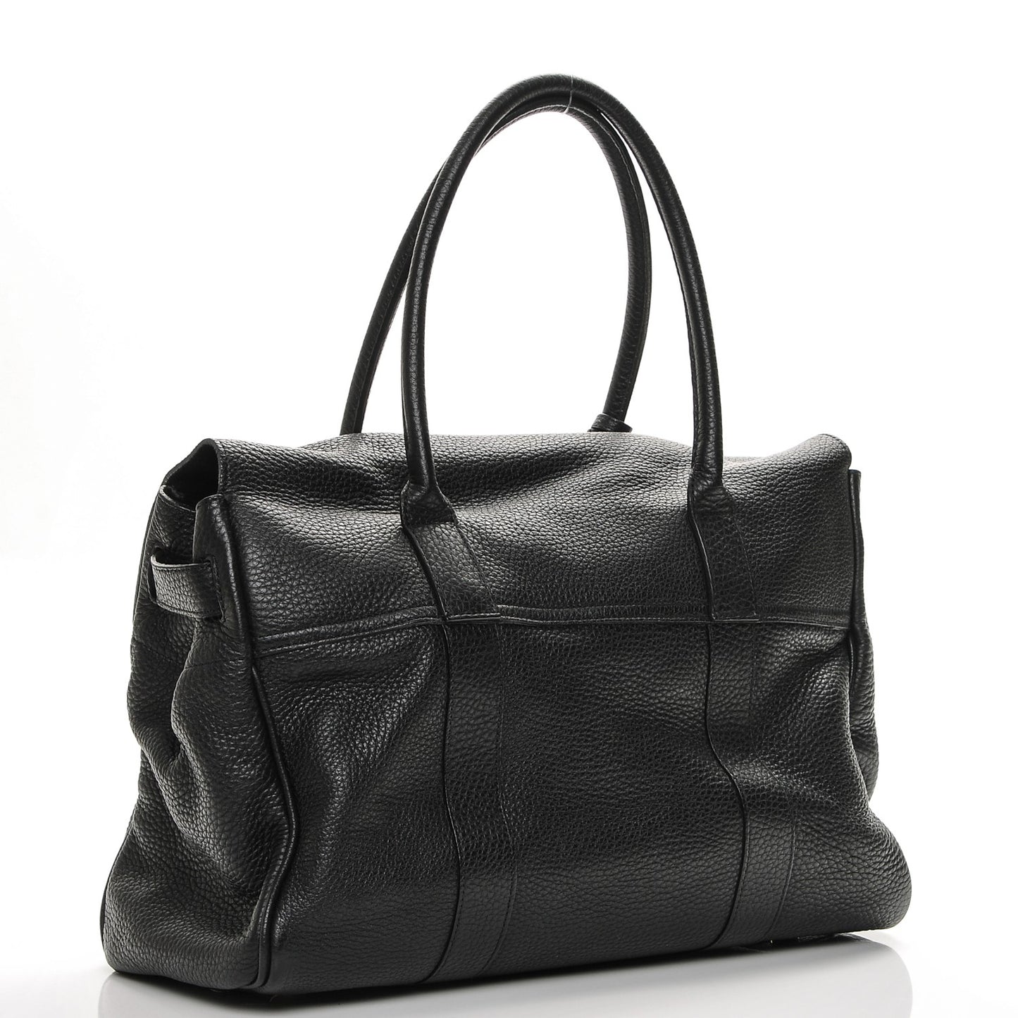 Spongy Pebbled Leather Bayswater Black