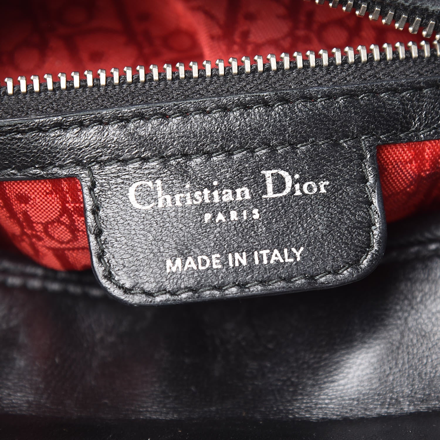 Christian Dior Lambskin Cannage Medium Lady Dior Black 6 of 9
