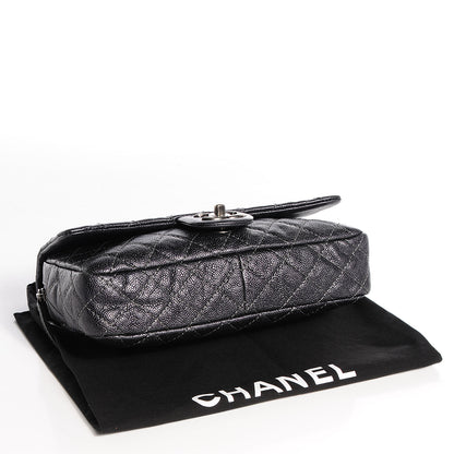 Chanel Iridescent Caviar Medium Chic Flap Dark Grey 5 of 8