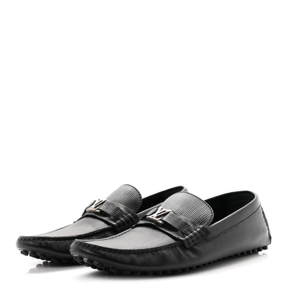 Louis Vuitton Epi Mens Hockenheim Moccasin Loafers 10.5 Black 4 of 10