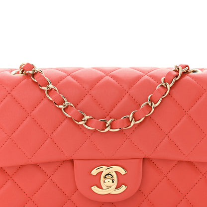 Chanel Lambskin Quilted Mini Rectangular Flap Coral 8 of 10