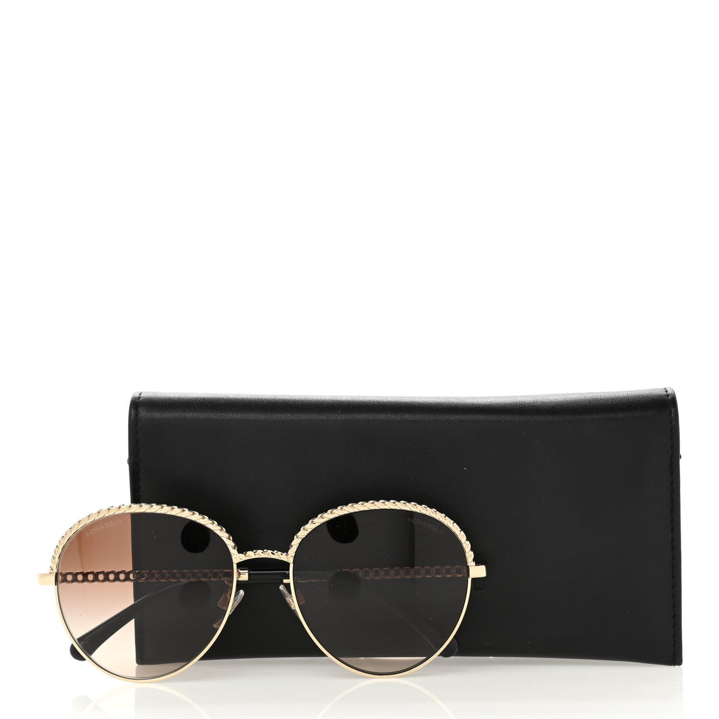 Chain Pantos Sunglasses 4242 Gold Brown