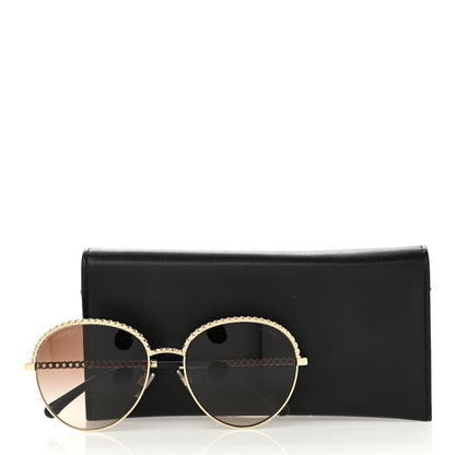 Chanel Chain Pantos Sunglasses 4242 Gold Brown 8 of 8