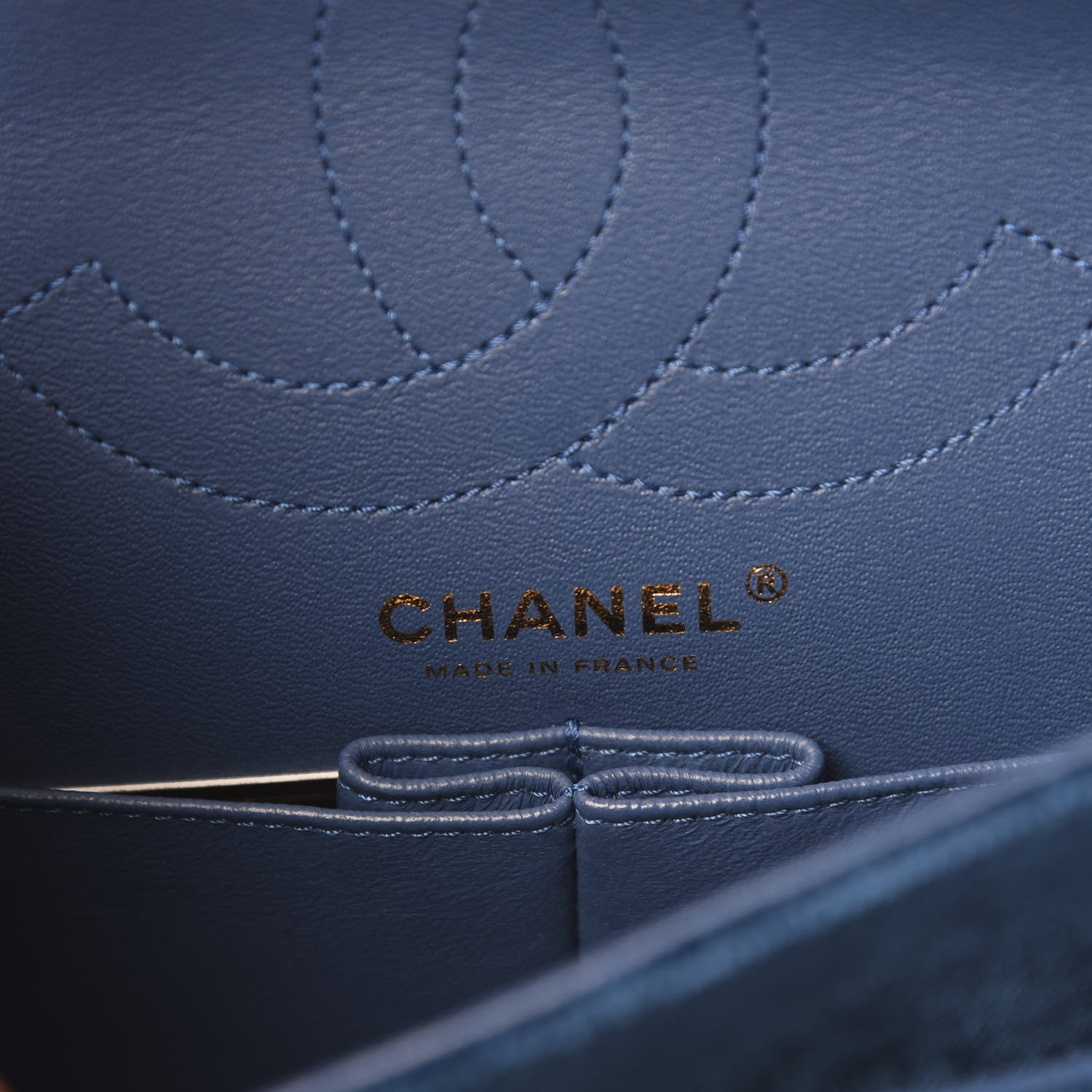Chanel Velvet Quilted 2.55 Reissue 225 Flap Blue 5 of 12