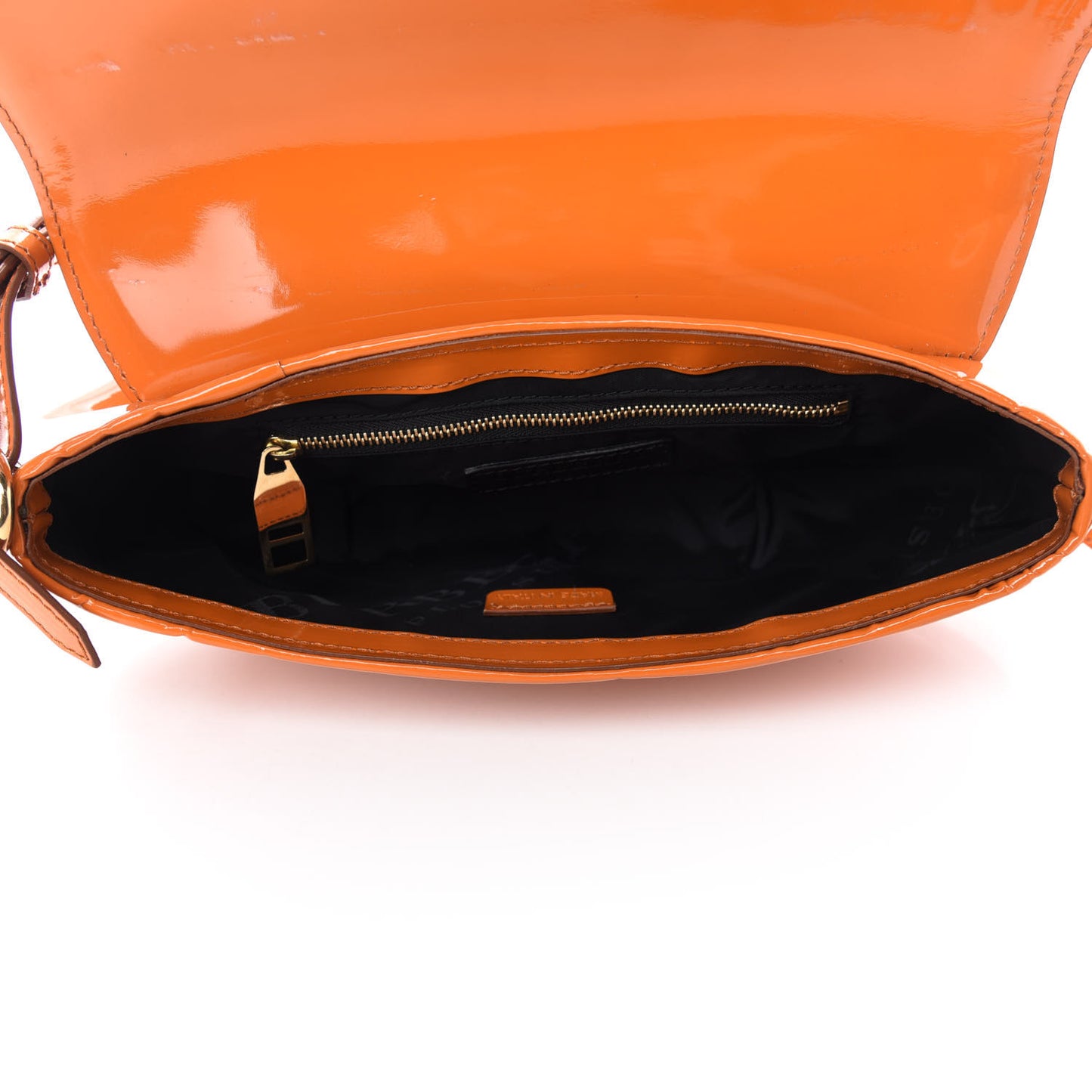 Prorsum Patent Small Lilford Shoulder Bag Orange
