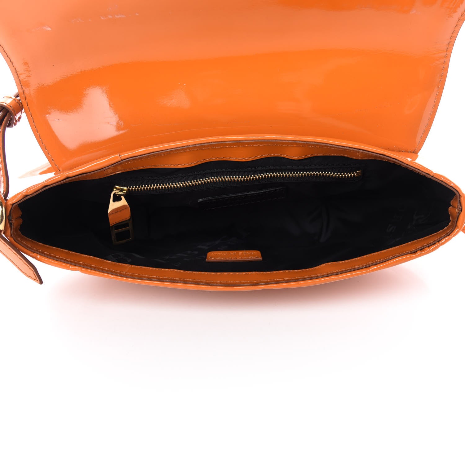 Burberry Prorsum Patent Small Lilford Shoulder Bag Orange 5 of 12