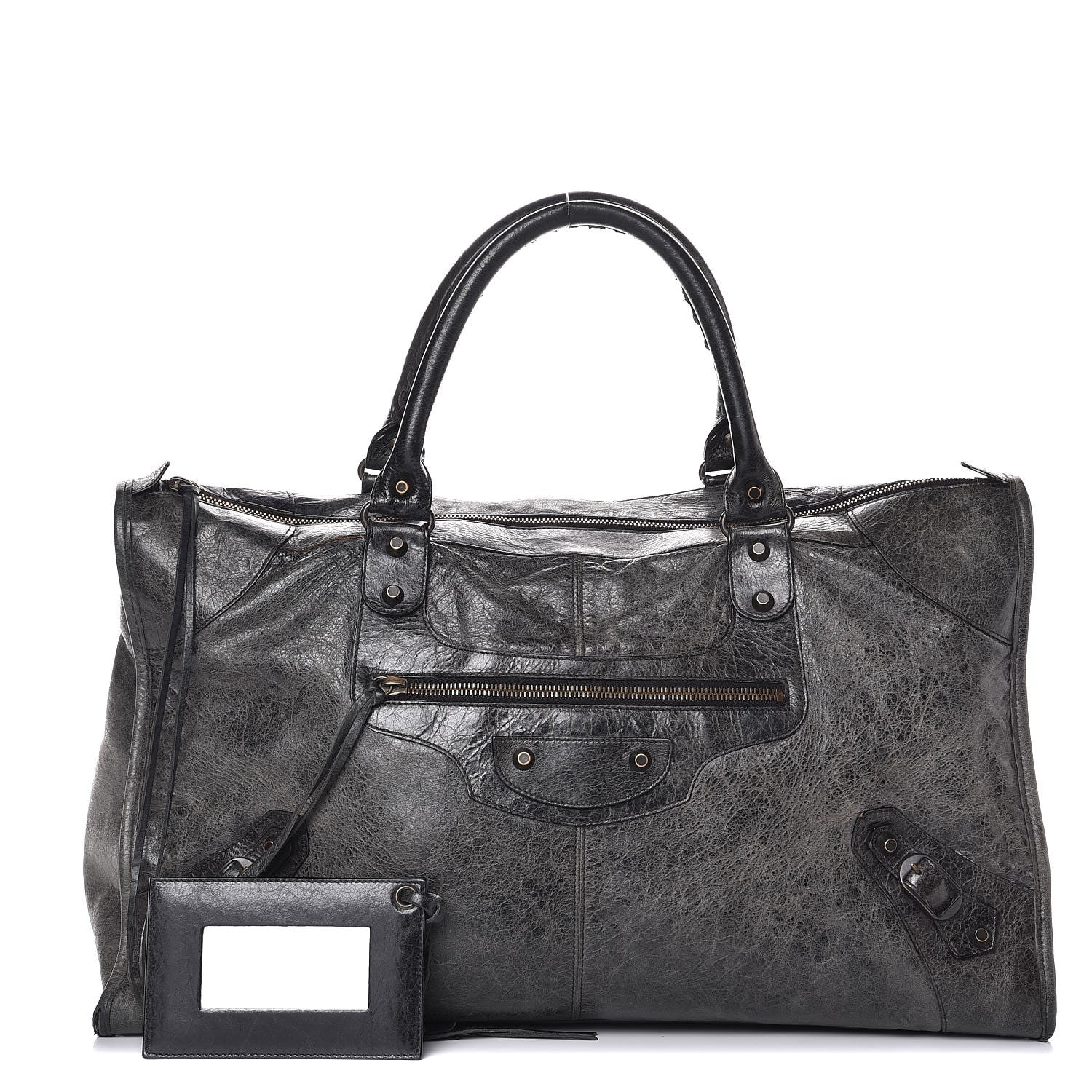 Balenciaga Agneau Classic Hardware Work Anthracite 1 of 13