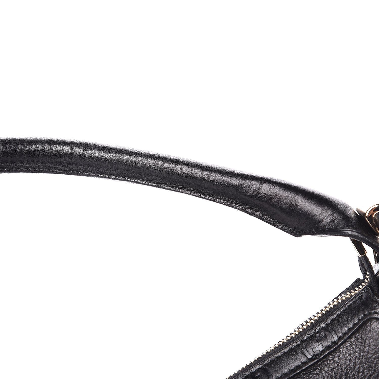 Gucci Pebbled Calfskin Guccissima Trim Medium Signoria Hobo Black 11 of 17