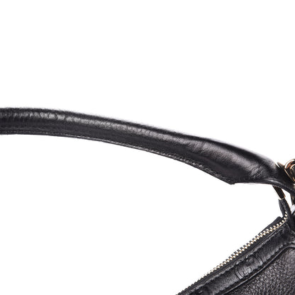 Gucci Pebbled Calfskin Guccissima Trim Medium Signoria Hobo Black 11 of 17