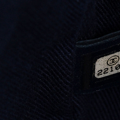Chanel Calfskin Stitched Flap Bag Navy 7 of 12