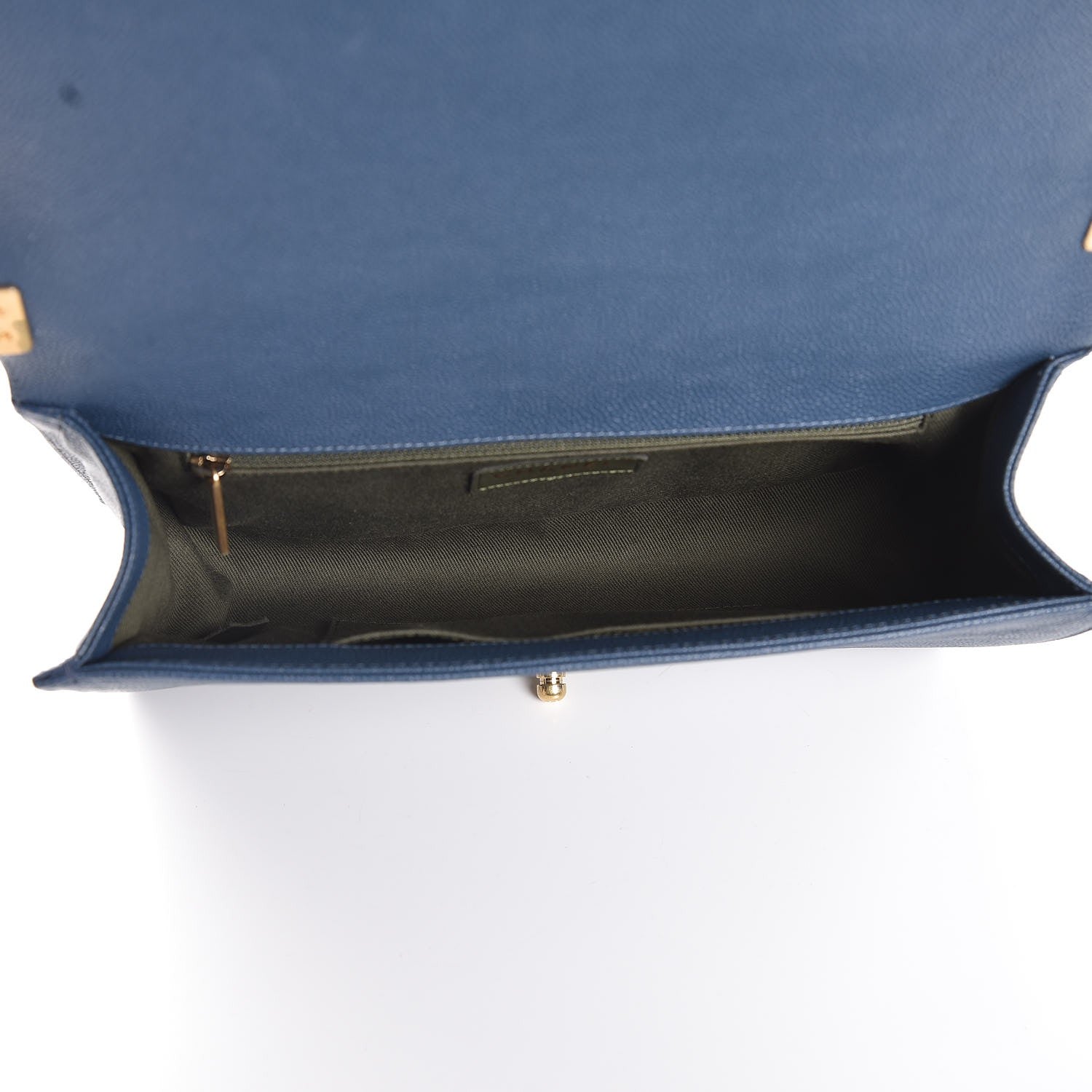 Chanel Caviar Quilted New Medium Boy Flap Blue 6 of 8