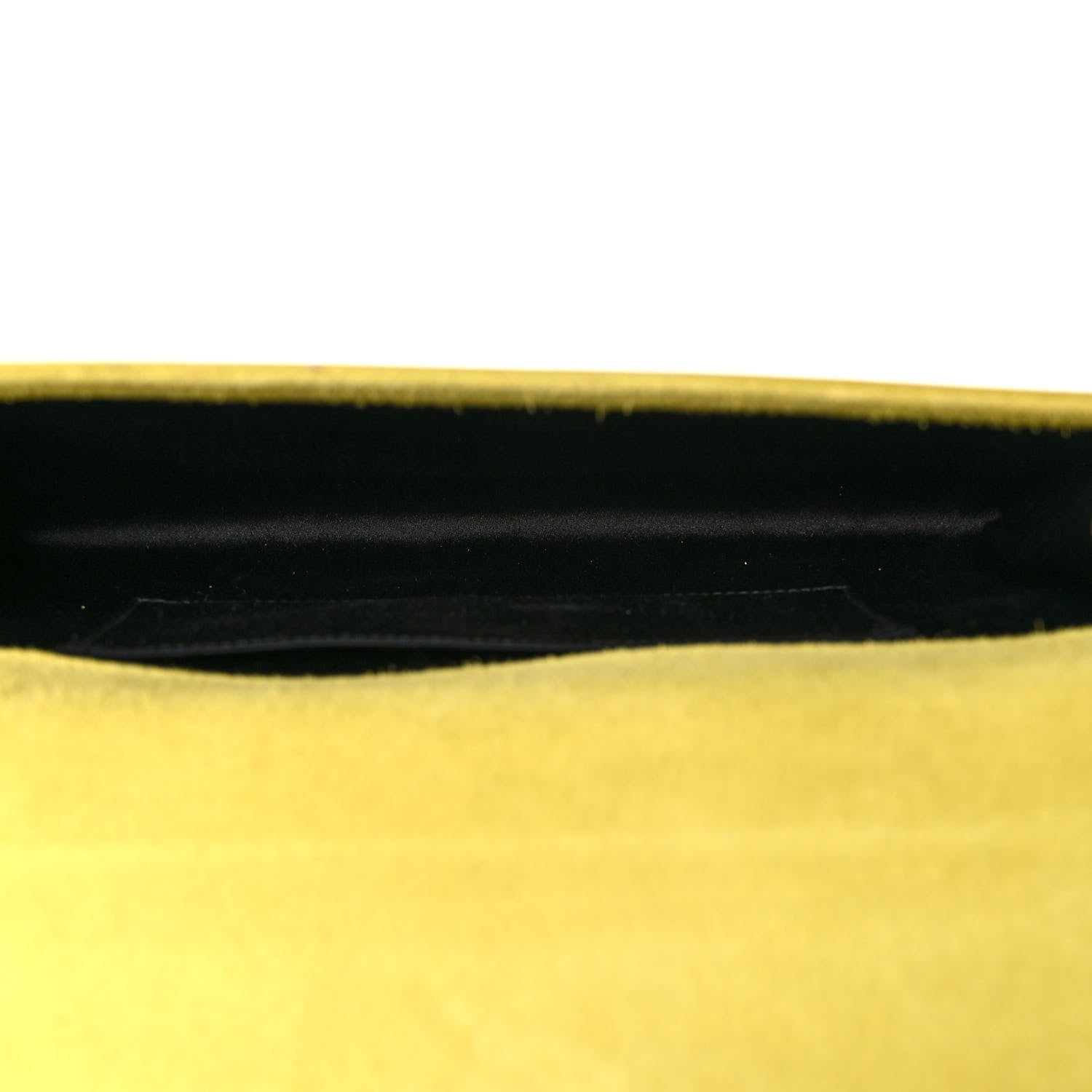 Saint Laurent Patent Calfskin Monogram Large Belle De Jour Clutch Yellow 6 of 9