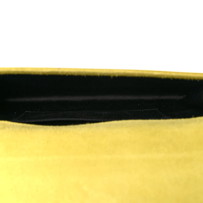 Saint Laurent Patent Calfskin Monogram Large Belle De Jour Clutch Yellow 6 of 9