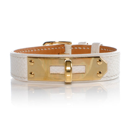 Hermes Epsom Kelly Watch Replacement Strap Band Blanc 1 of 6