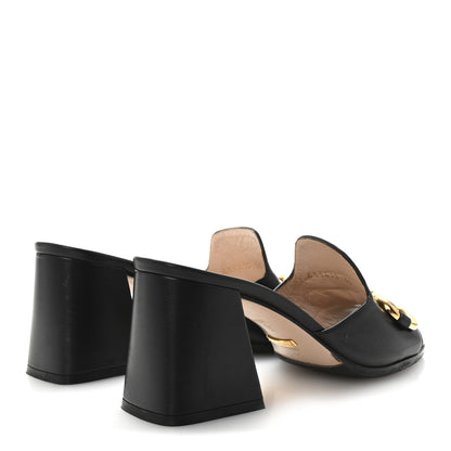 Gucci Nappa Horsebit 75mm Slide Sandals 35 Black 5 of 10