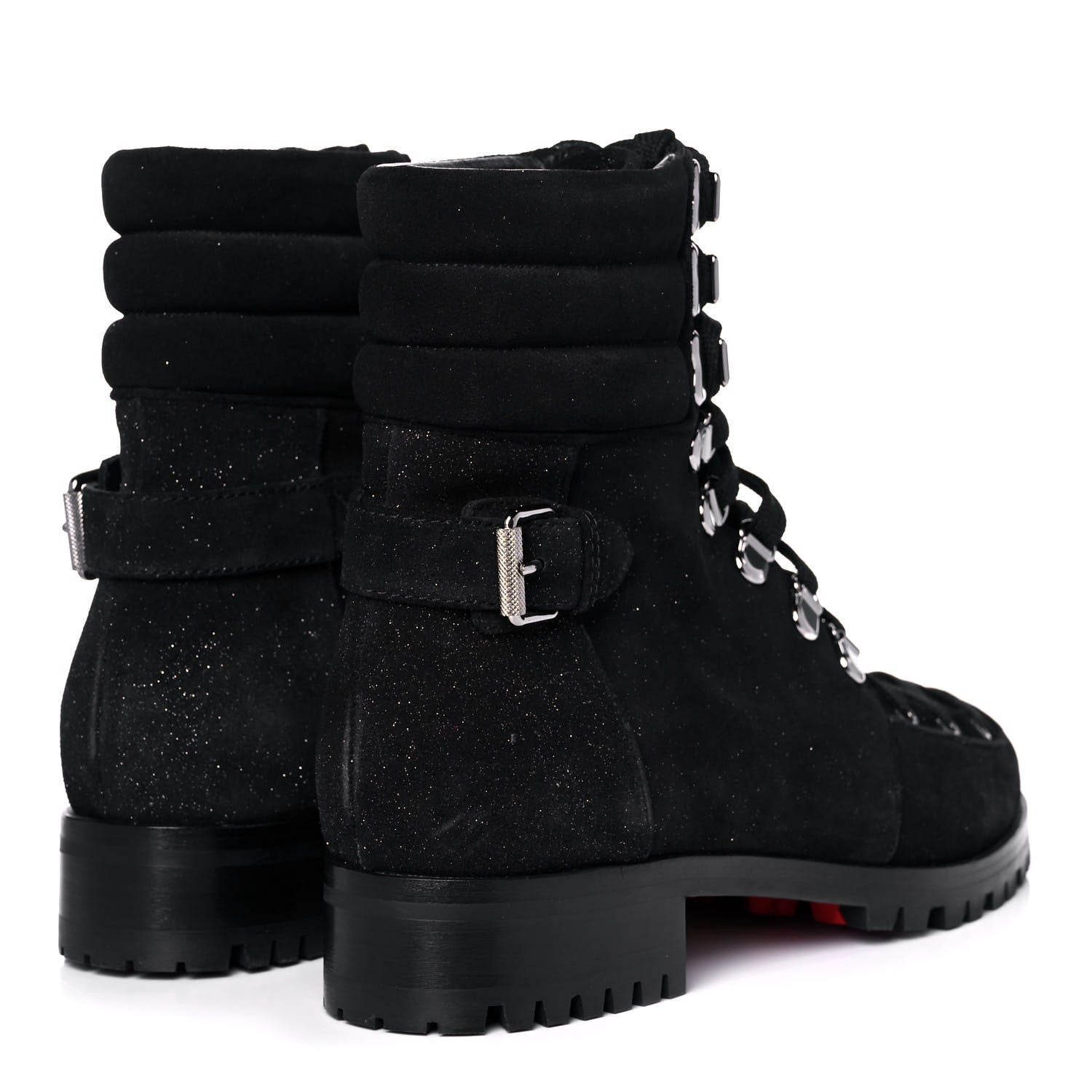 Christian Louboutin Crosta Star Who Runs Flat Boots 40 Black 4 of 7