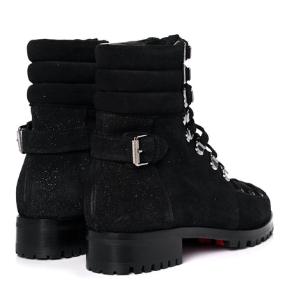 Christian Louboutin Crosta Star Who Runs Flat Boots 40 Black 4 of 7