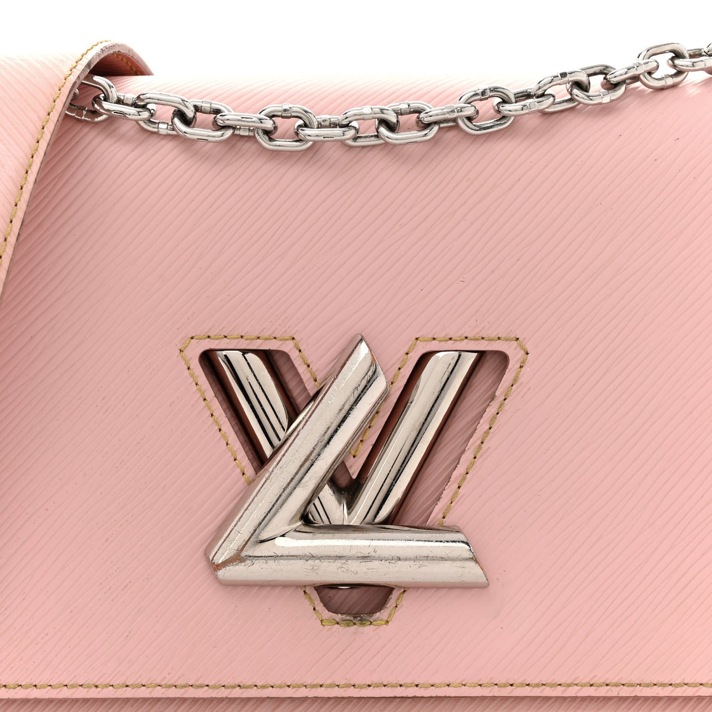 Epi Twist Shoulder Bag MM Rose Ballerine