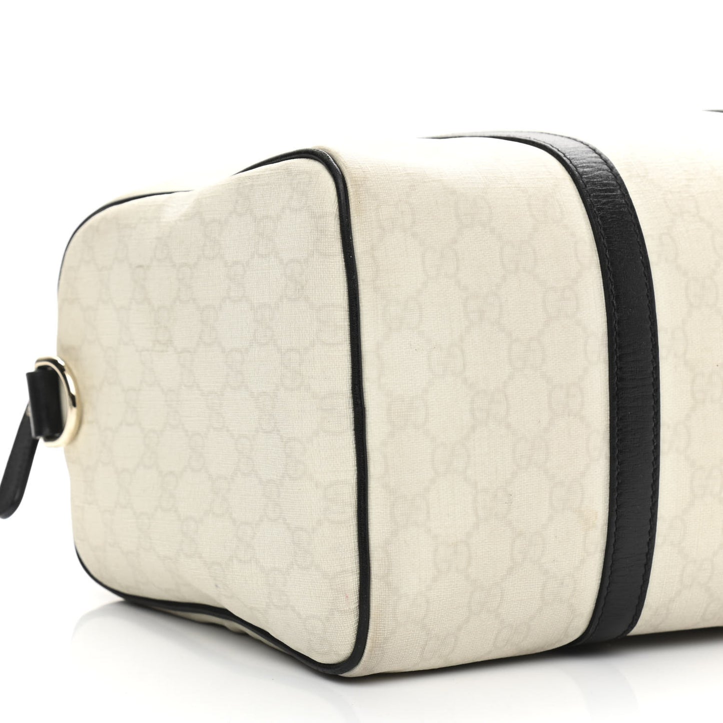 GG Plus Monogram Medium Joy Boston White Black