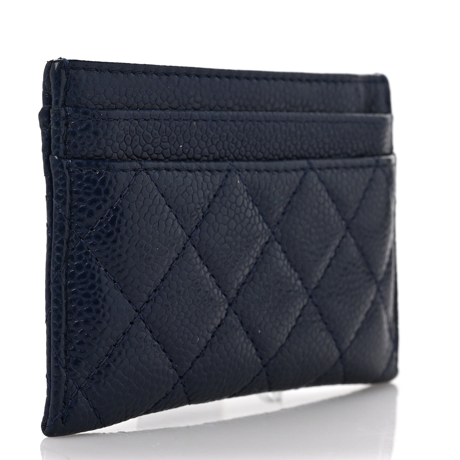 Chanel Caviar Quilted Boy Card Holder Blue 3 of 8