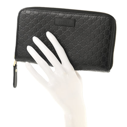 Gucci Microguccissima Zip Around Wallet Black 2 of 14