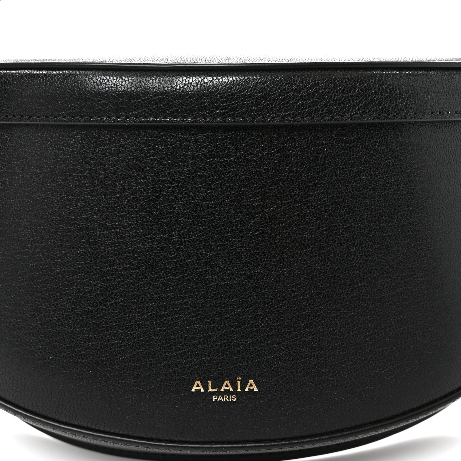 Alaia Goatskin Hip East West Shoulder Bag Black 15 of 19