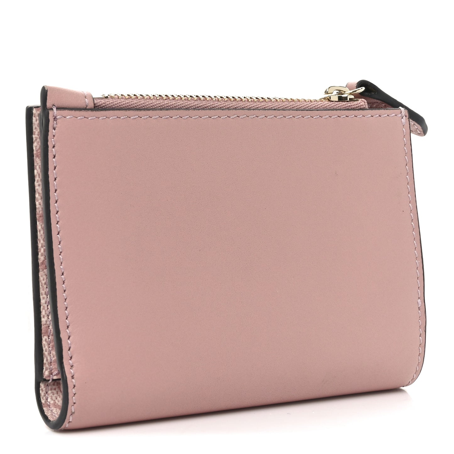 Smooth Calfskin GG Emblem Medium Zip Wallet Pink
