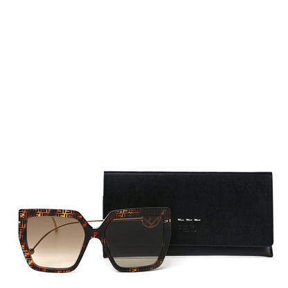 Fendi Acetate Metal F is Fendi FF Butterfly Sunglasses FF 0410/S Havana 7 of 7