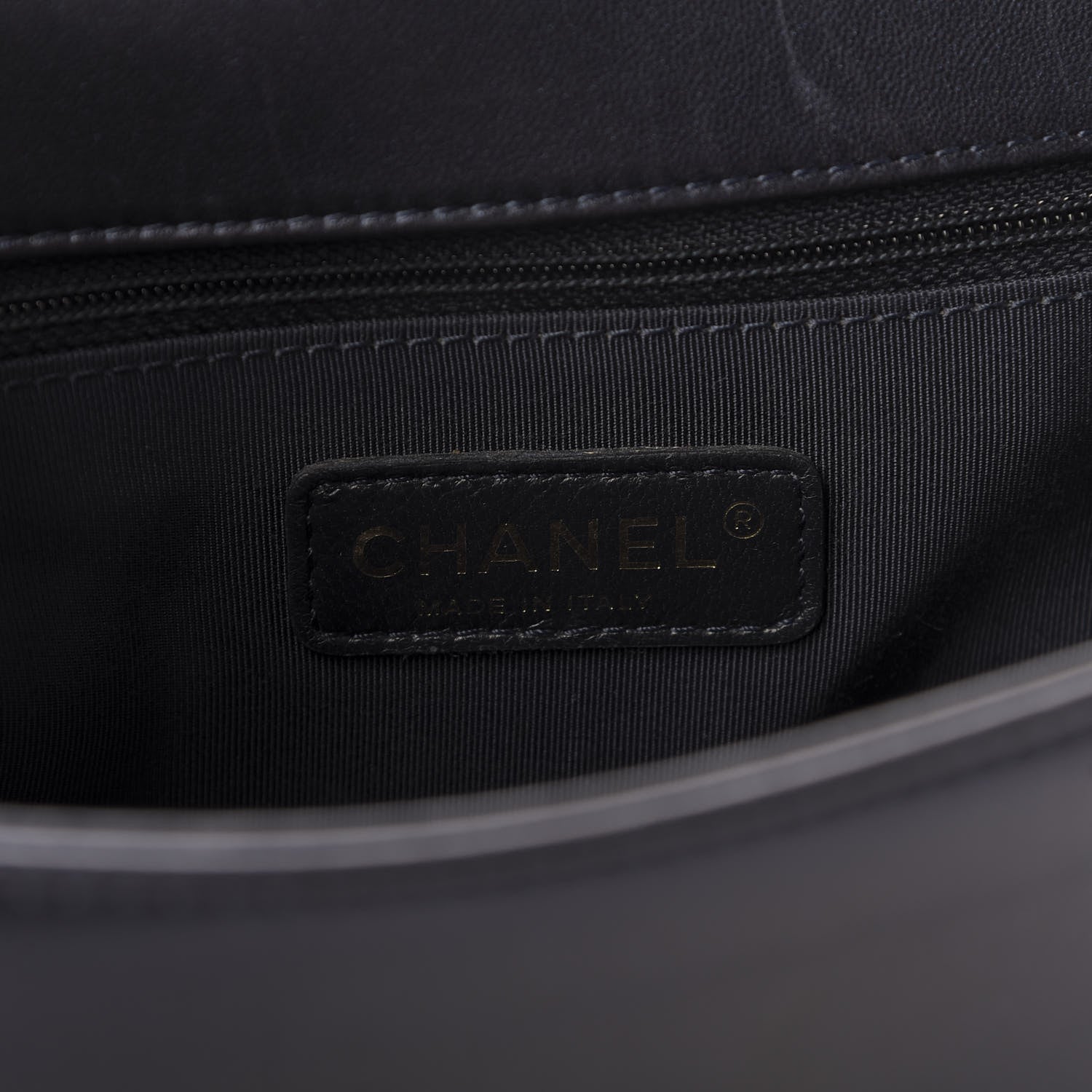 Chanel Lambskin Embossed New Medium Boy Cube Flap Navy 8 of 10