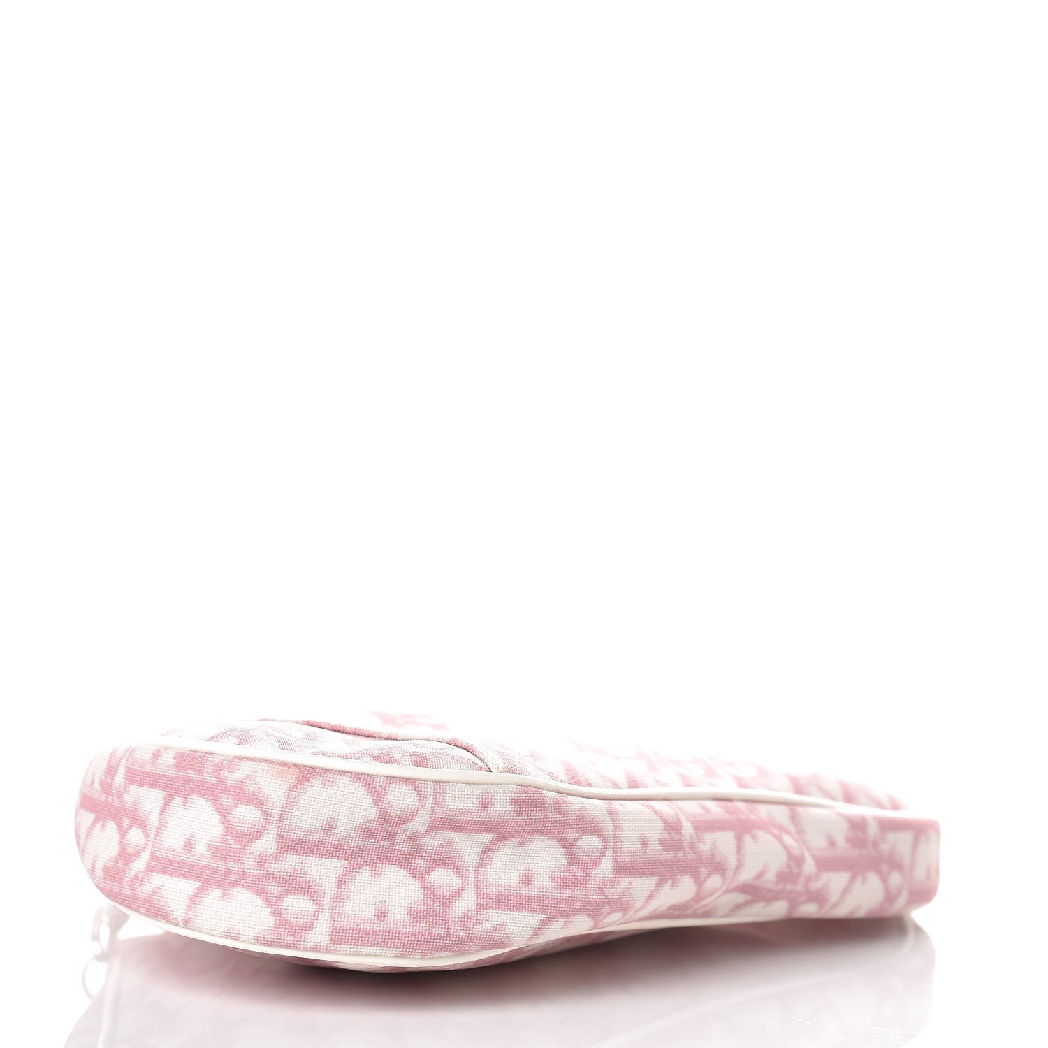 Christian Dior Monogram Mini Saddle Pochette Pink 4 of 9