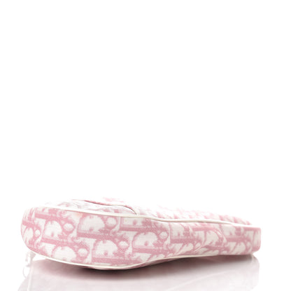 Christian Dior Monogram Mini Saddle Pochette Pink 4 of 9
