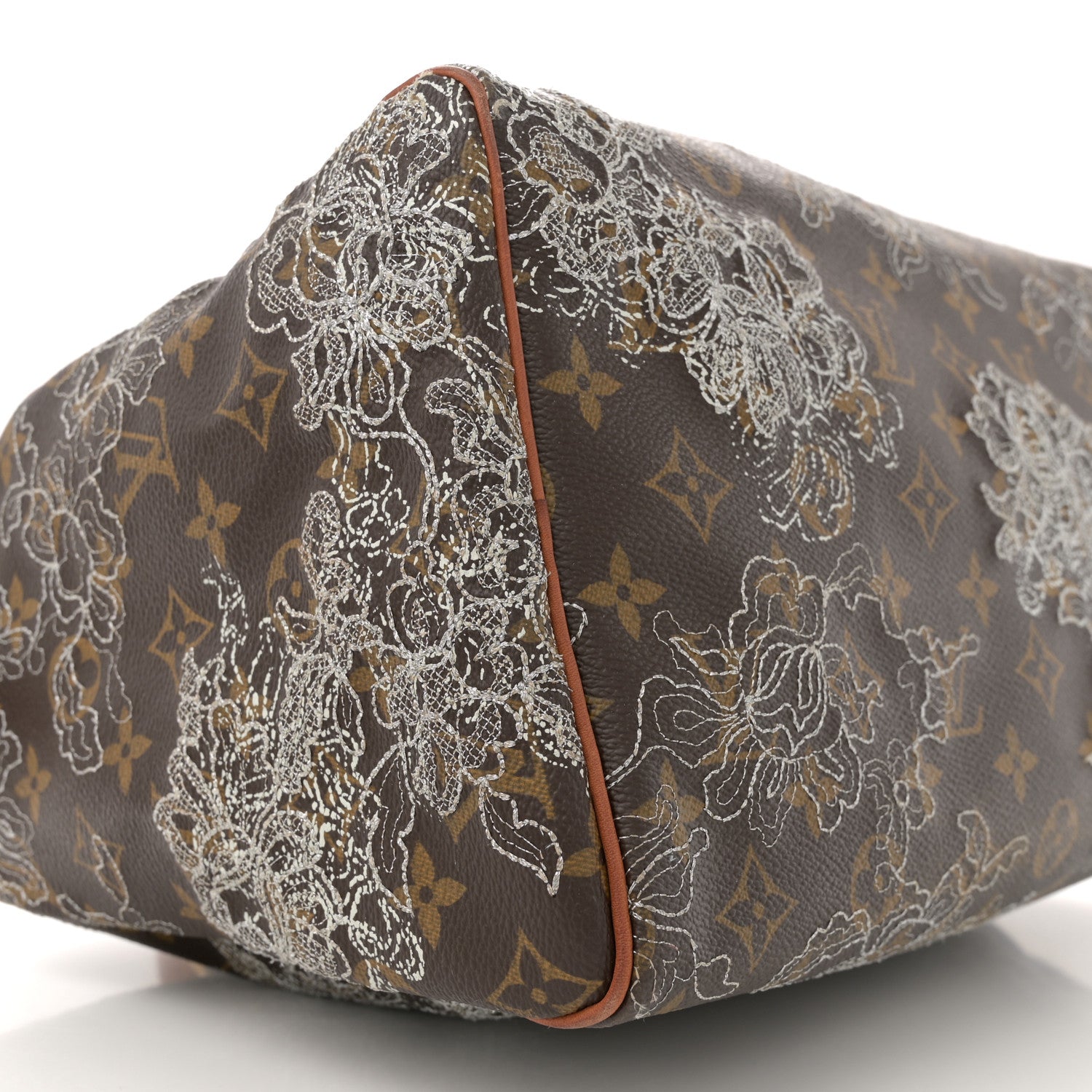 Louis Vuitton Monogram Dentelle Speedy 30 Silver 9 of 15