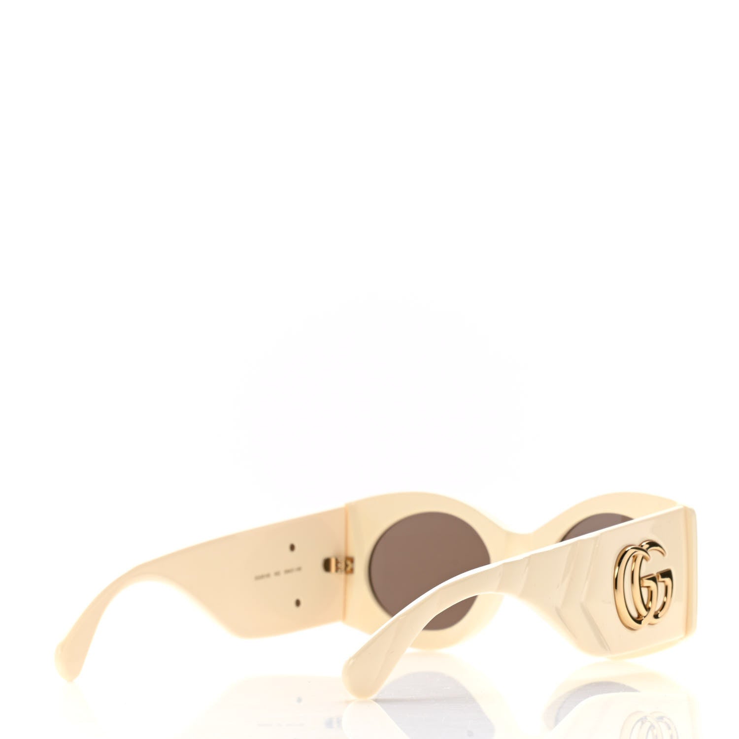 Gucci Acetate Frame GG Marmont Logo Sunglasses GG0810S Ivory 4 of 9