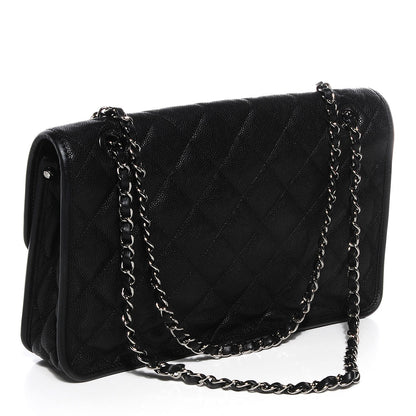 Chanel Caviar French Riviera Large Flap Black 3 of 9