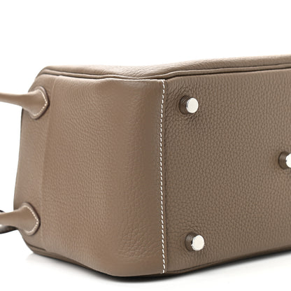 Hermes Taurillon Clemence Lindy 26 Etoupe 17 of 18